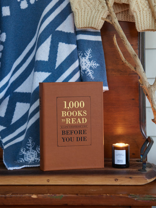 1000 Books to Read Before You Die Leather Bound Edition Weston Table