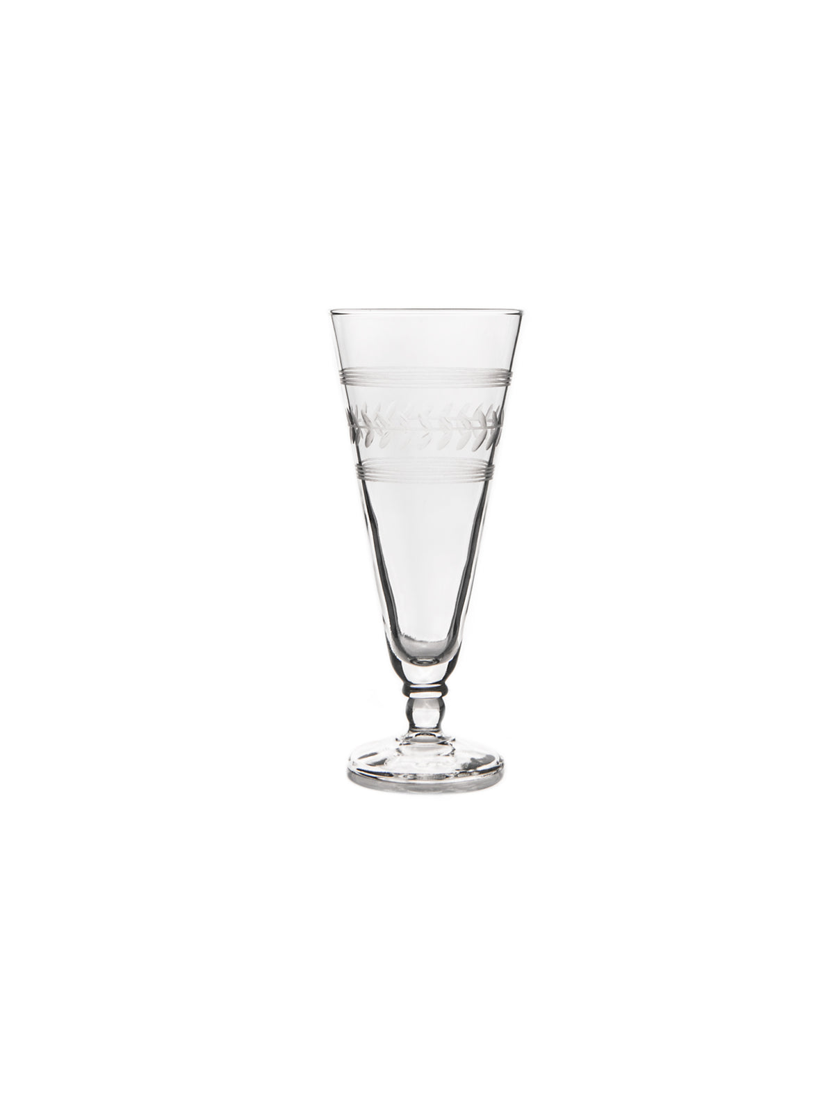Vintage 1950s Etched Footed Tom Collins Glass Set Weston Table