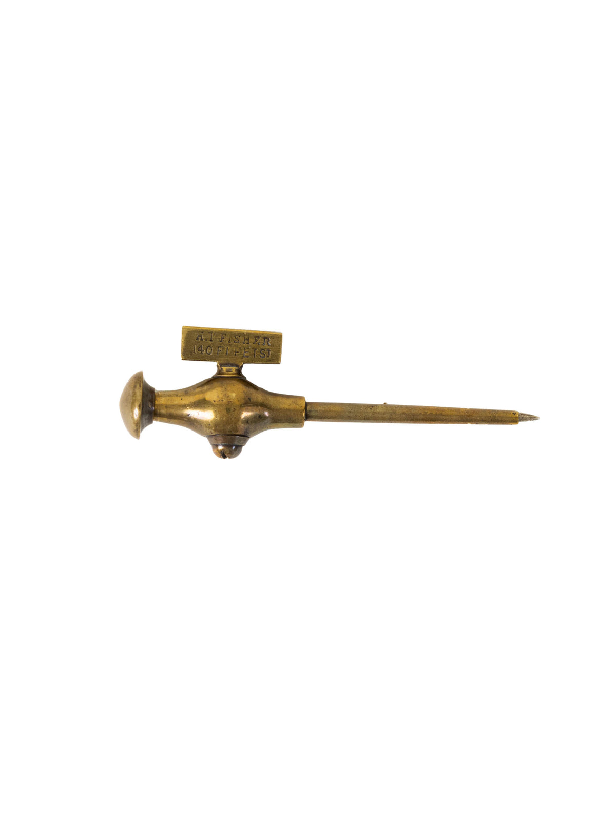 Vintage 19th Century H.T. Fisher Brass Champagne Tap Weston Table