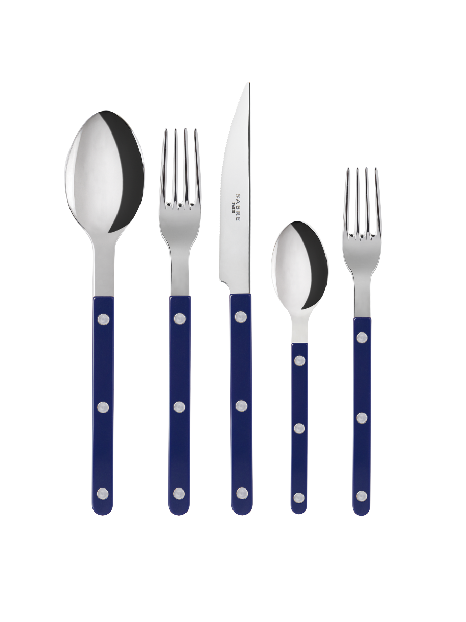 Sabre Paris Bistro Blue 5 Piece Place Setting Weston Table