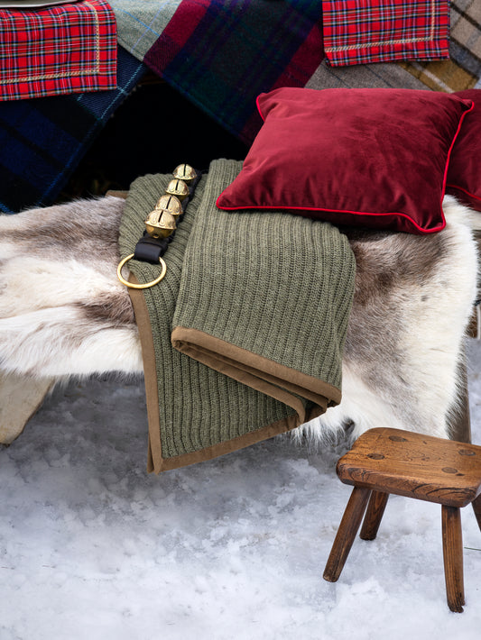 Alicia Adams Alpaca Hunter Rib Throw Weston Table