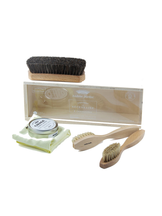 Andrée Jardin Shoe Care Kit Weston Table