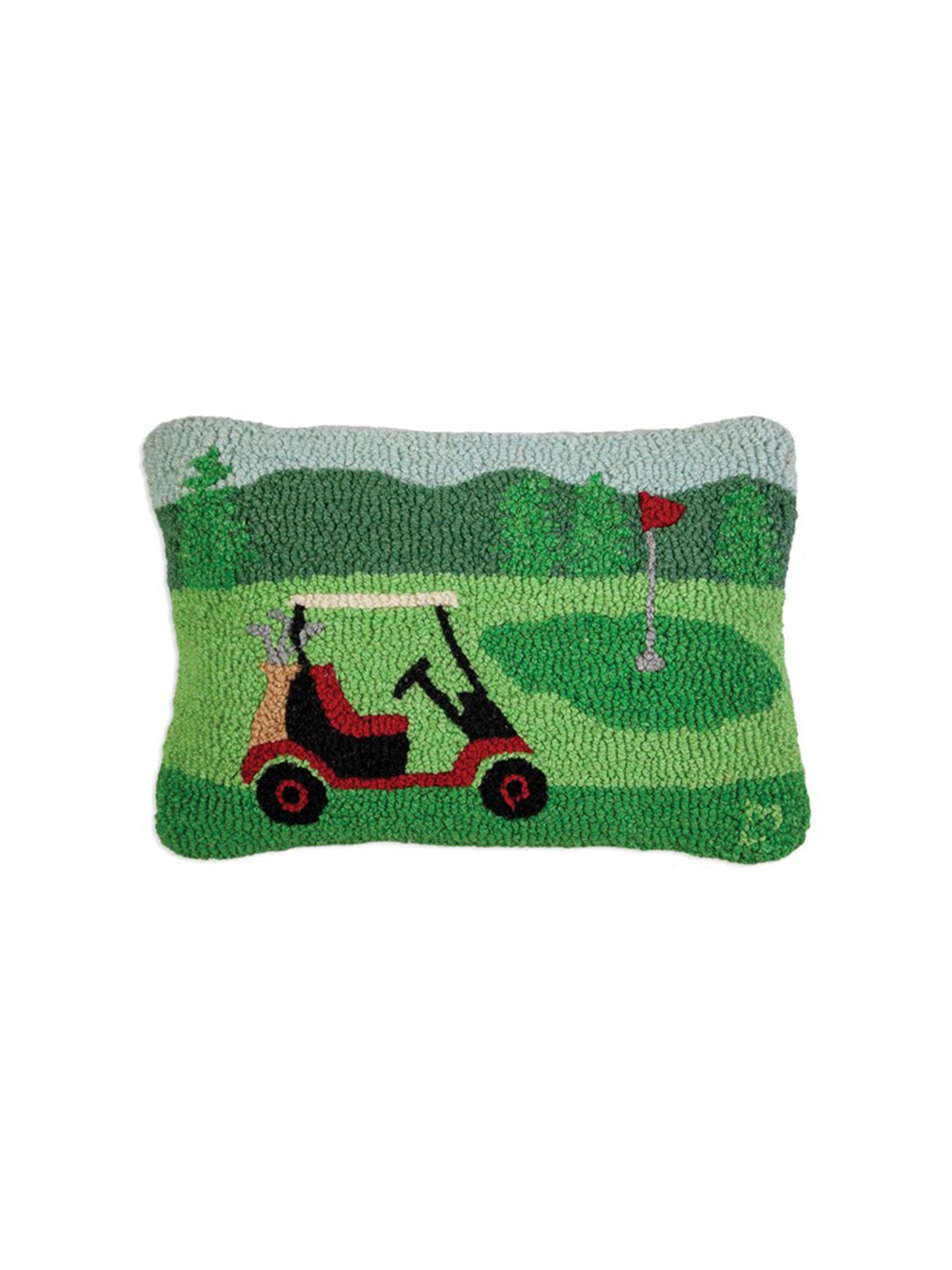 Back Nine Hooked Wool Pillow Weston Table