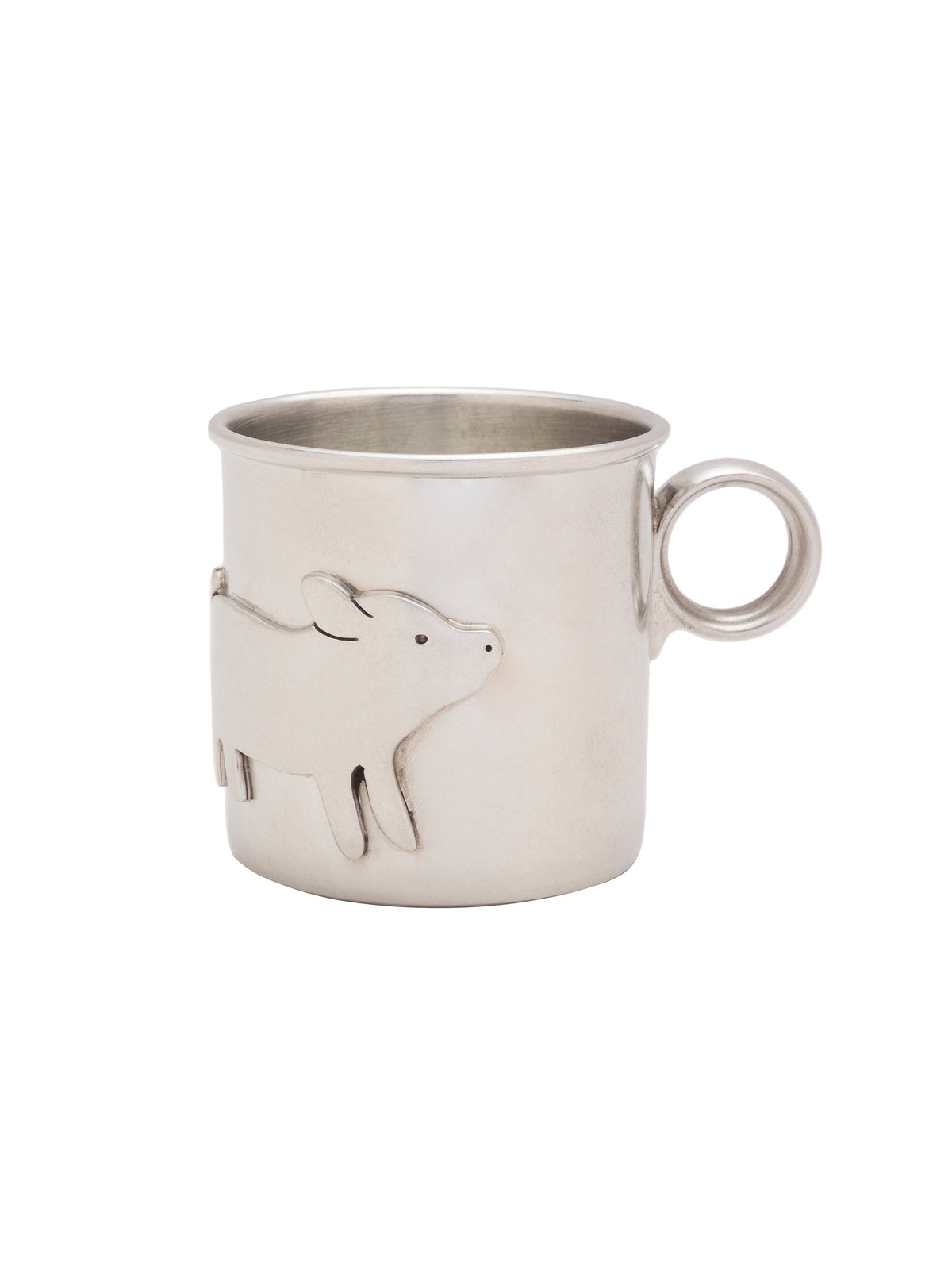 Beehive Handmade Pewter Baby Cup Pig Weston Table