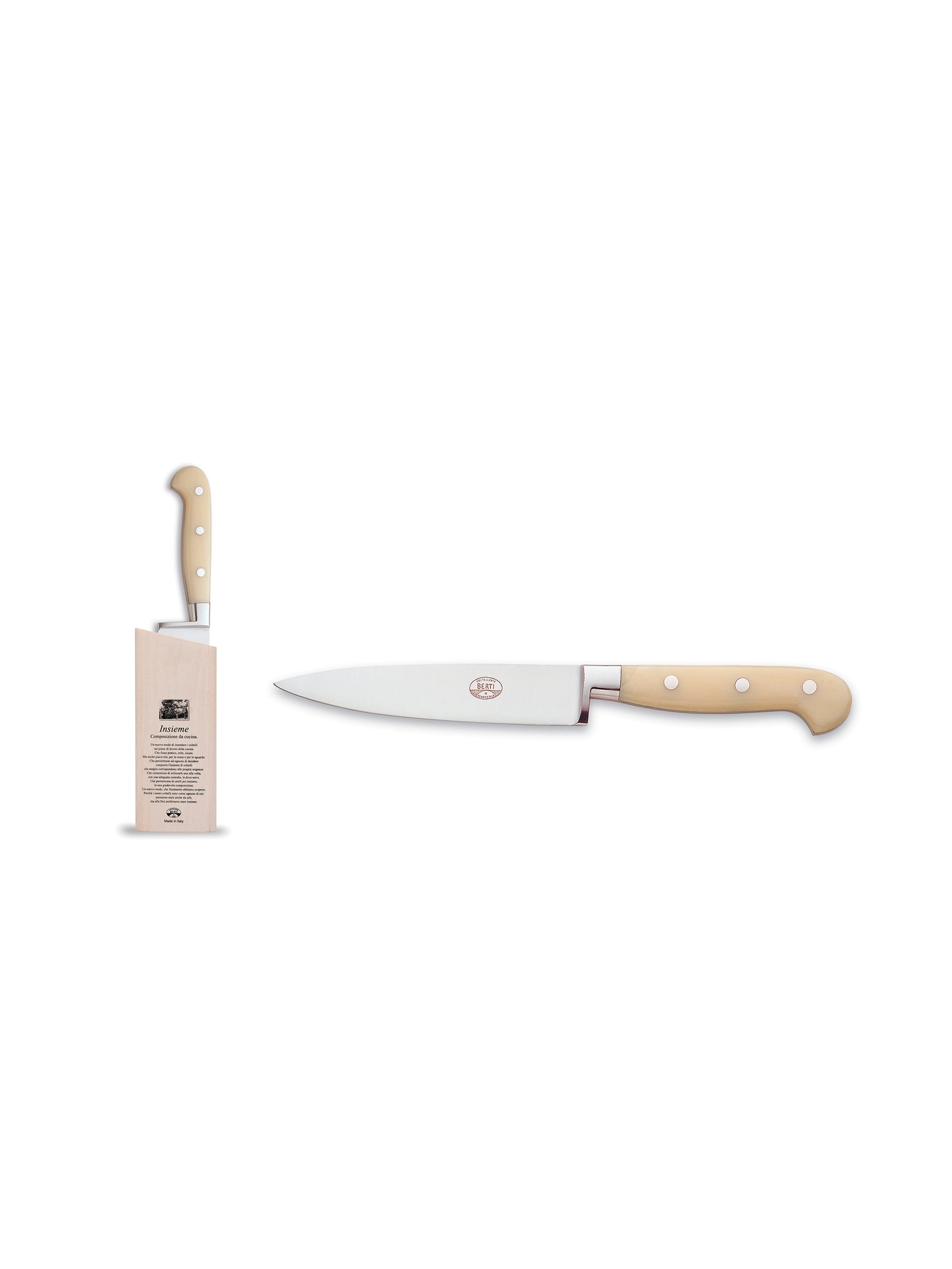 Berti Cutlery White Insieme Lucite Knives Weston Table