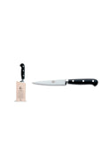 Berti Cutlery Black Insieme Lucite Paring Knife with Wood Block Weston Table