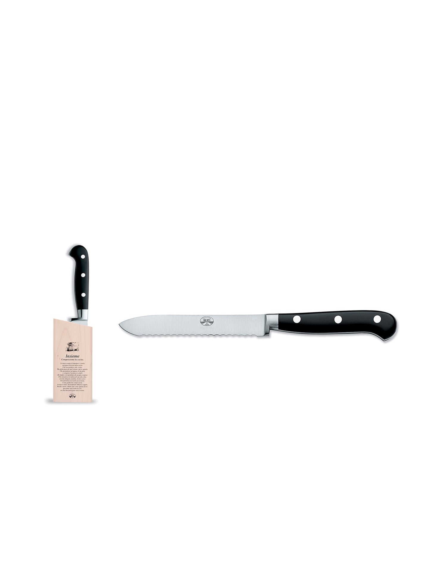 Berti Cutlery Black Insieme Lucite Bread Tomato Weston Table