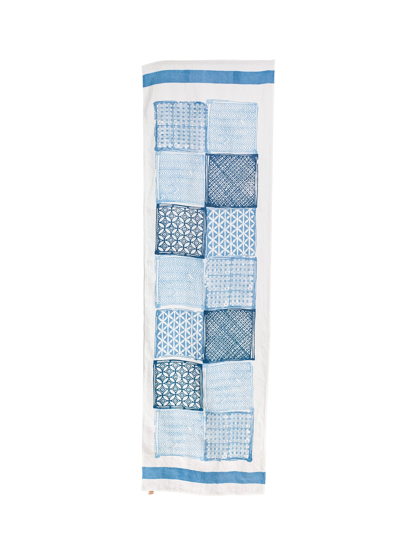 Bertozzi Taormina Blue Linen Collection Table Runner Weston Table