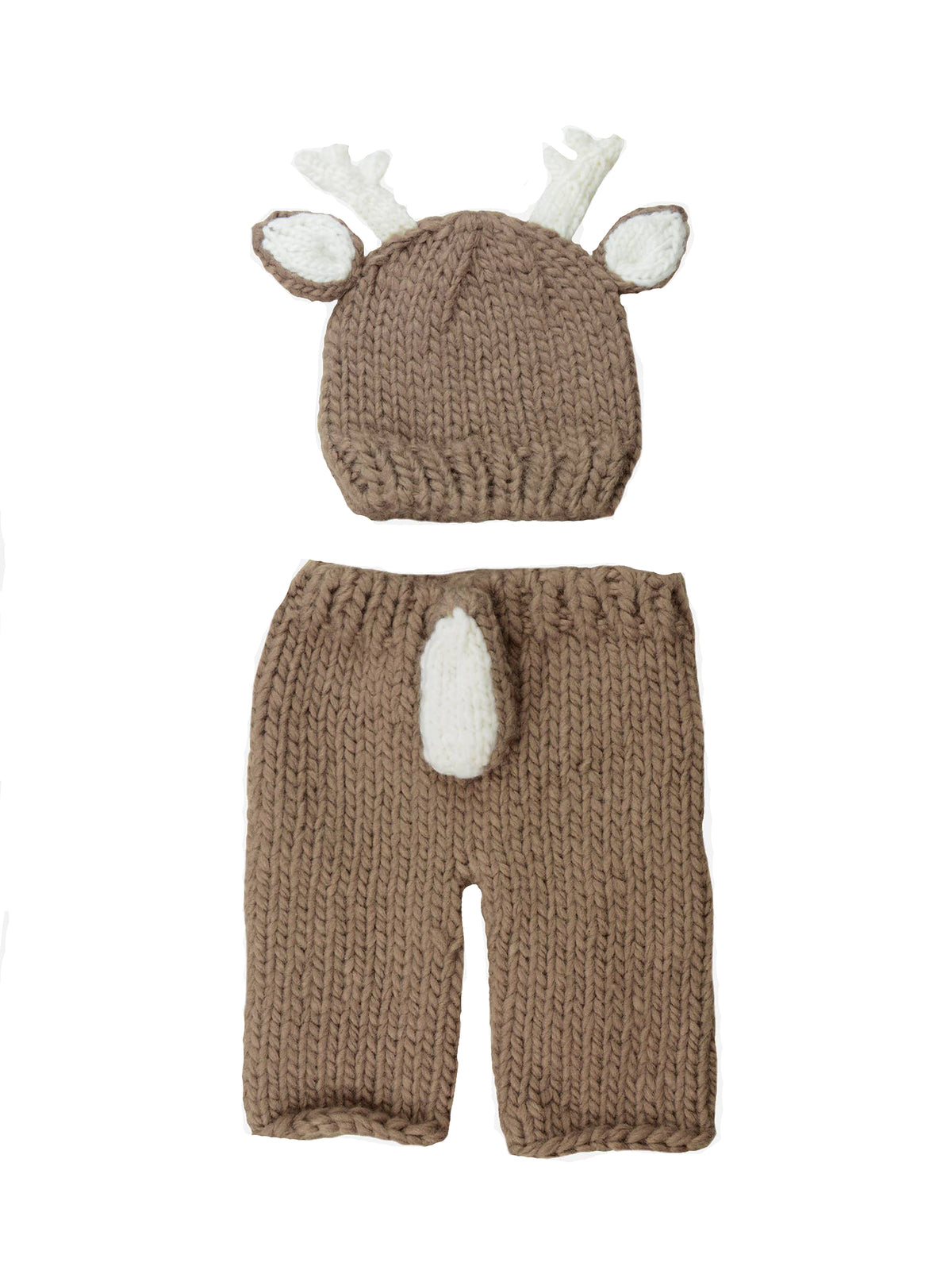 Blueberry Hill Deer Hand Knit Newborn Set Weston Table