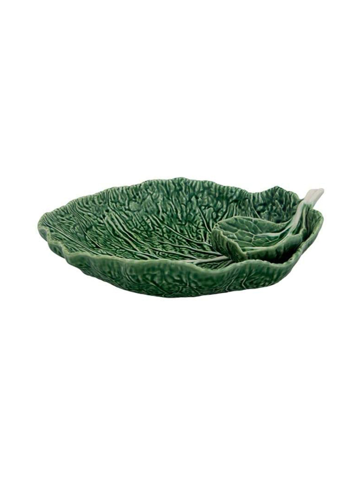 Bordallo Pinheiro Cabbage Leaf Dish with Dip Bowl Weston Table