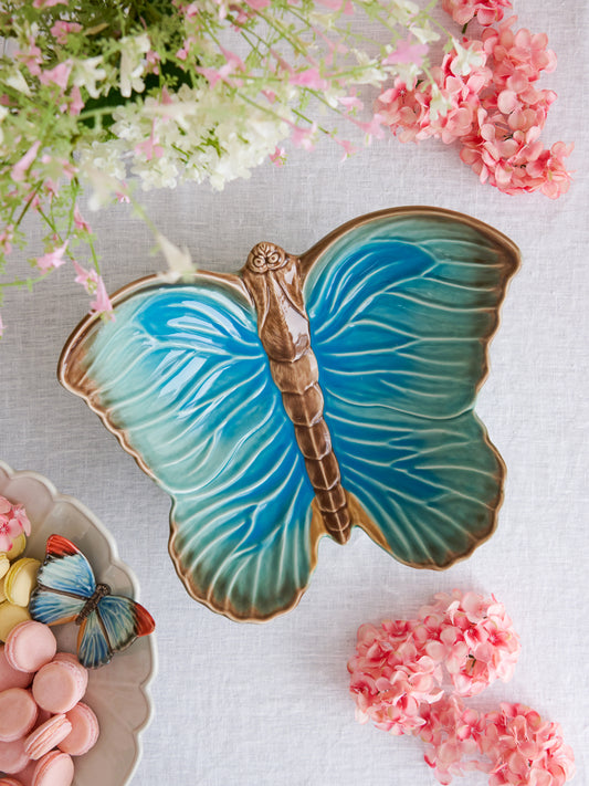 Bordallo Pinheiro Cloudy Butterflies Fruit Bowl Weston Table