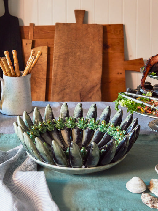 Bordallo Pinheiro Limited Edition Sardine & Frog Centerpiece Weston Table