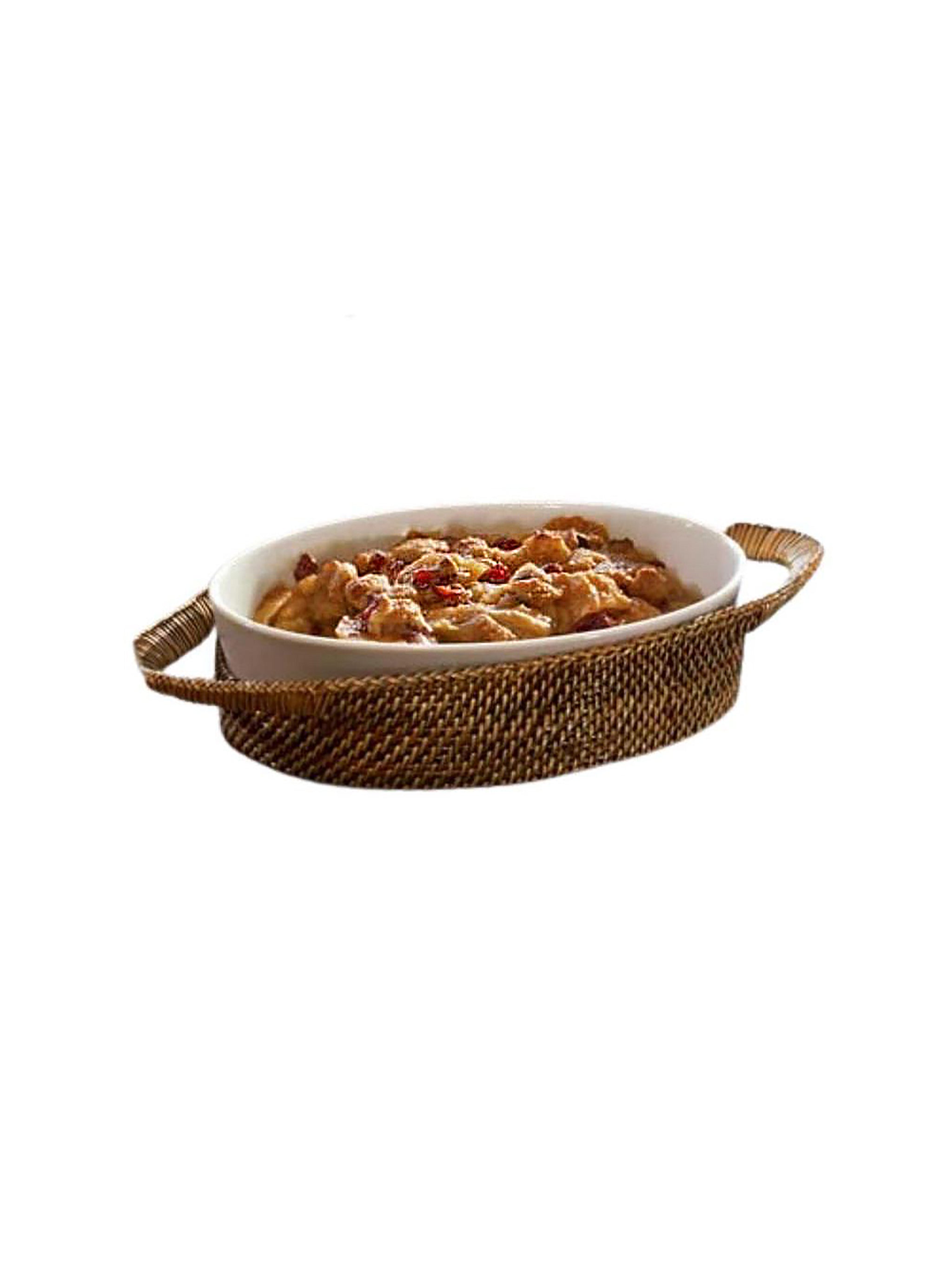 Wicker Casserole Serving Basket