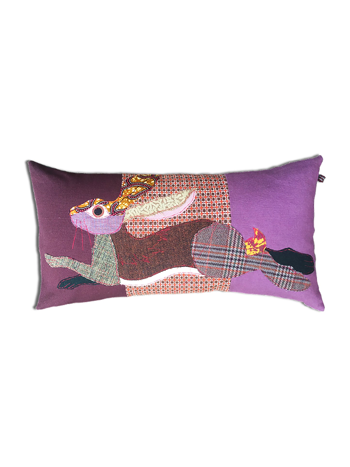 Carola van Dyke Leaping Hare Pillow Weston Table