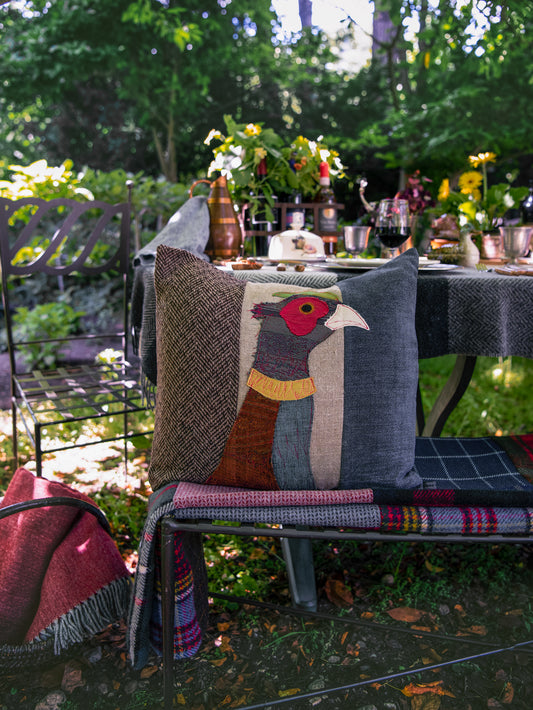 Carola van Dyke Pheasant Pillow Weston Table