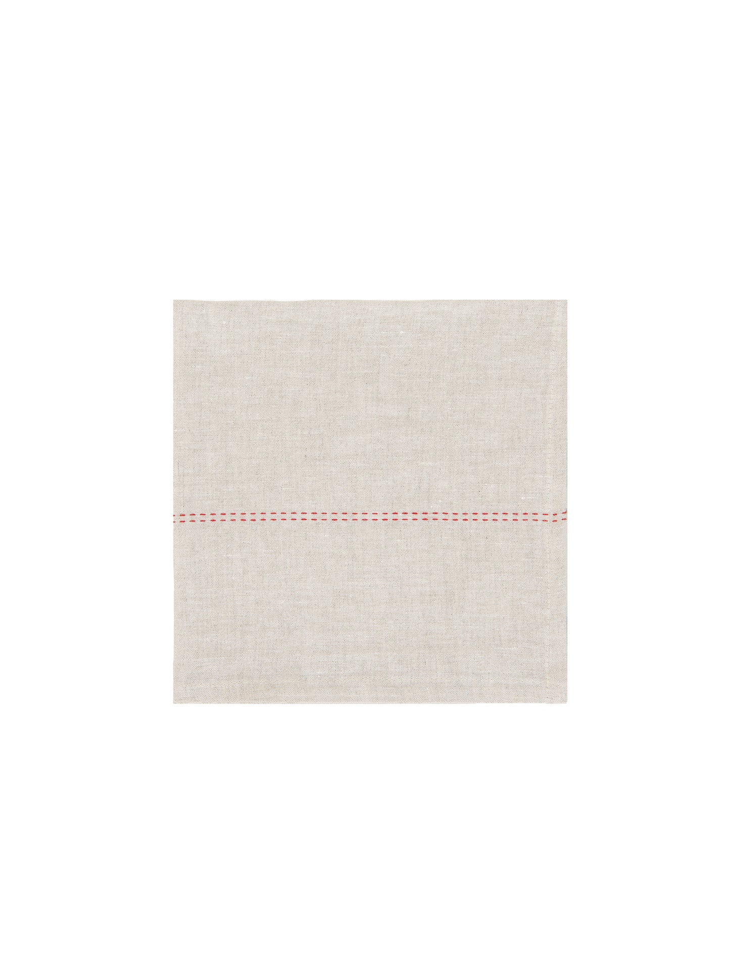 Charvet Editions Rythmo Rouge Linen Collection Napkins Weston Table