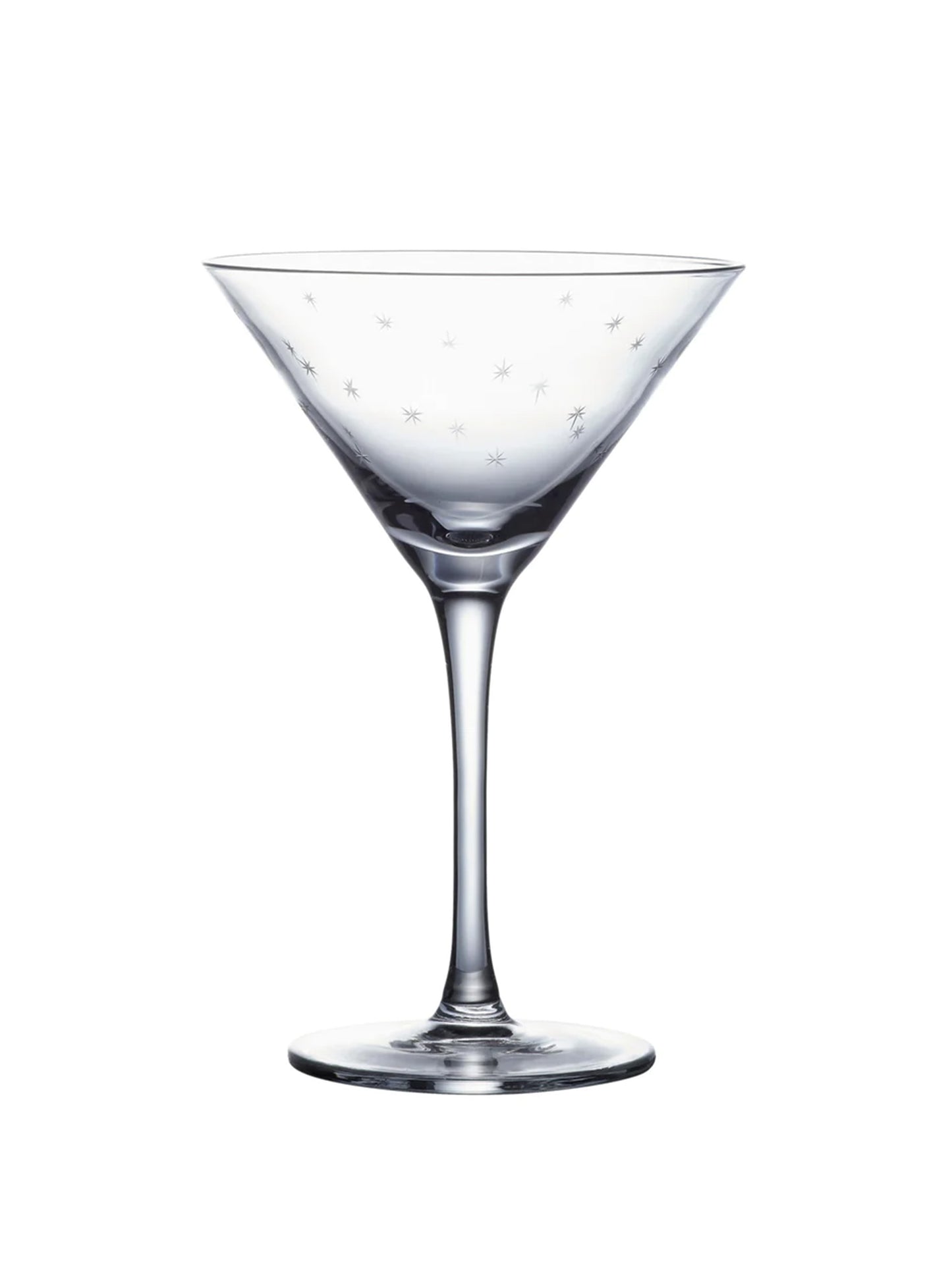 Crystal Martini Glasses with Stars Weston Table