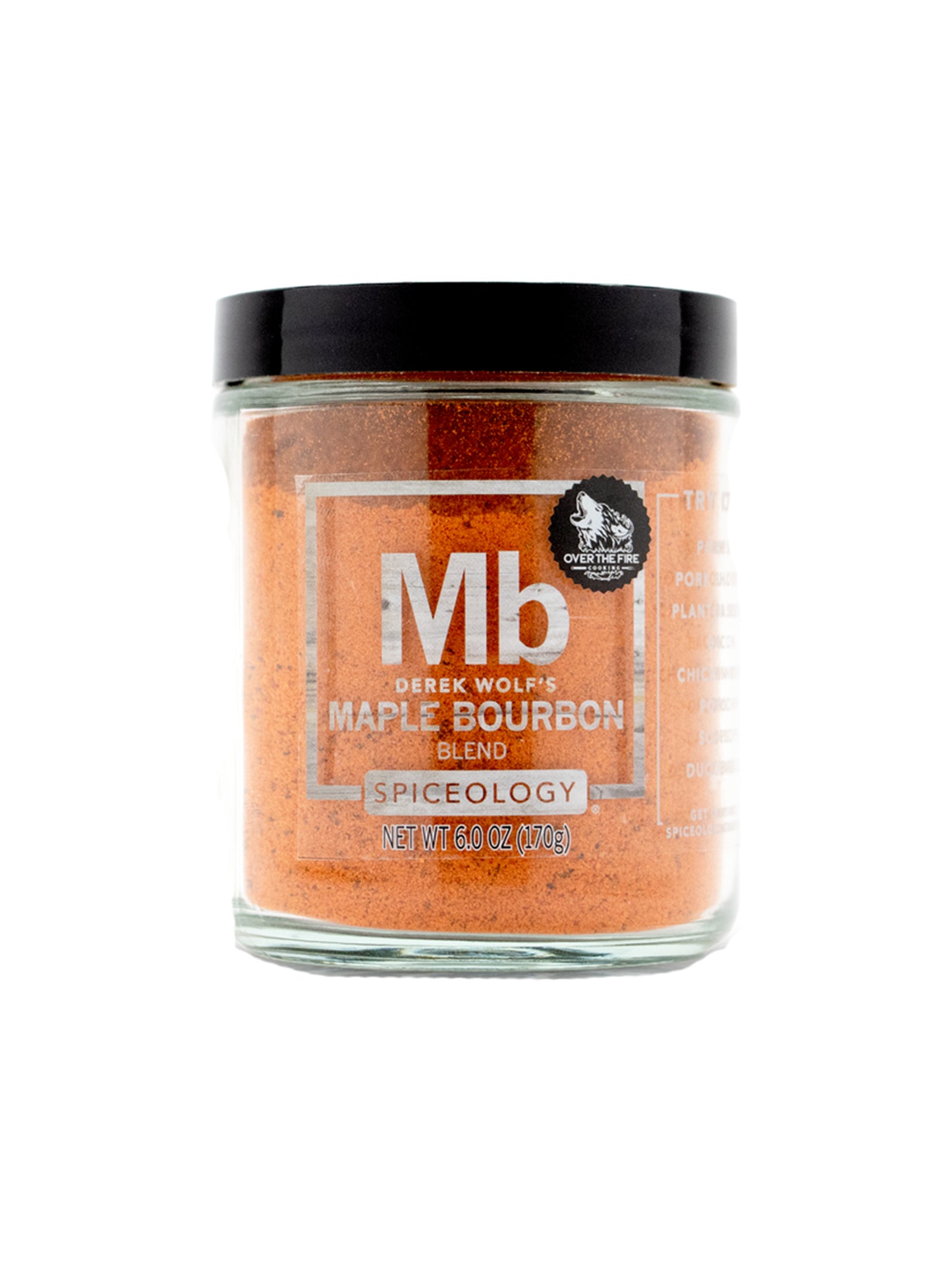 Spiceology Rubs & Blends Glass Jar Maple Bourbon Weston Table