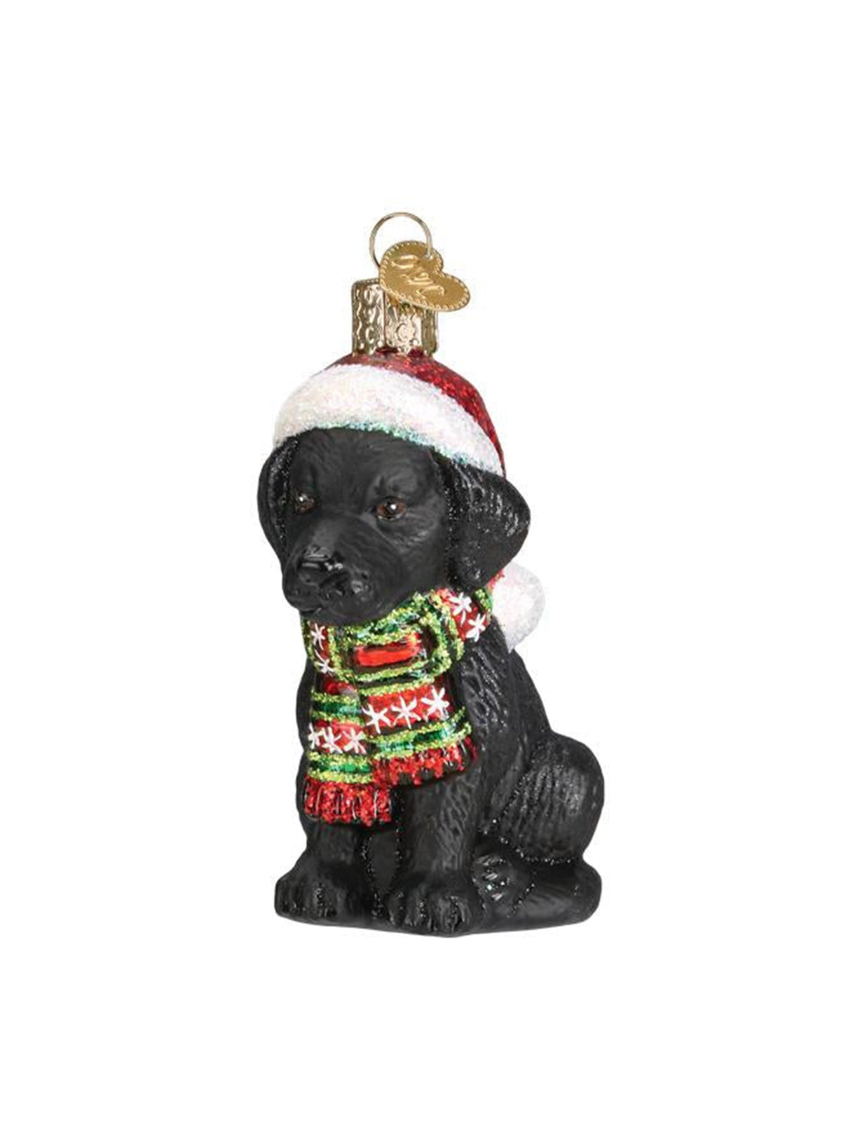 Dog Ornaments Holiday Black Lab Puppy Weston Table