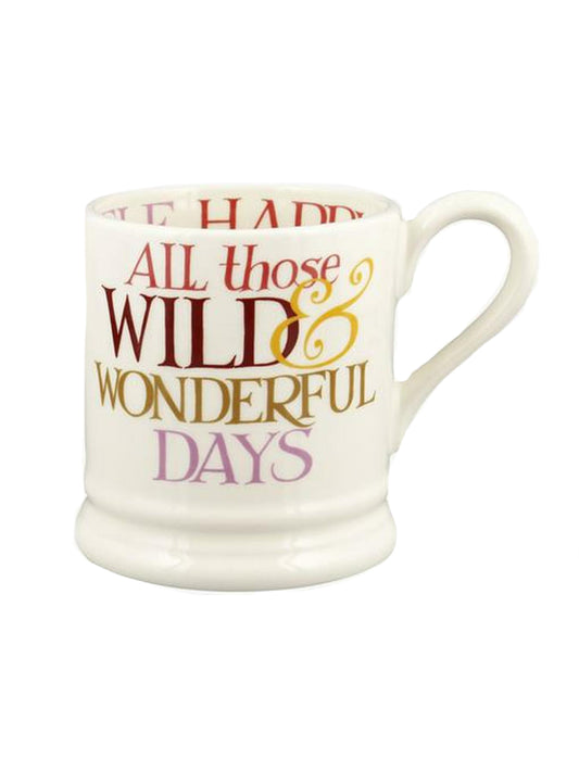 Emma Bridgewater Rainbow Toast Wild & Precious Days Half Pint Mug