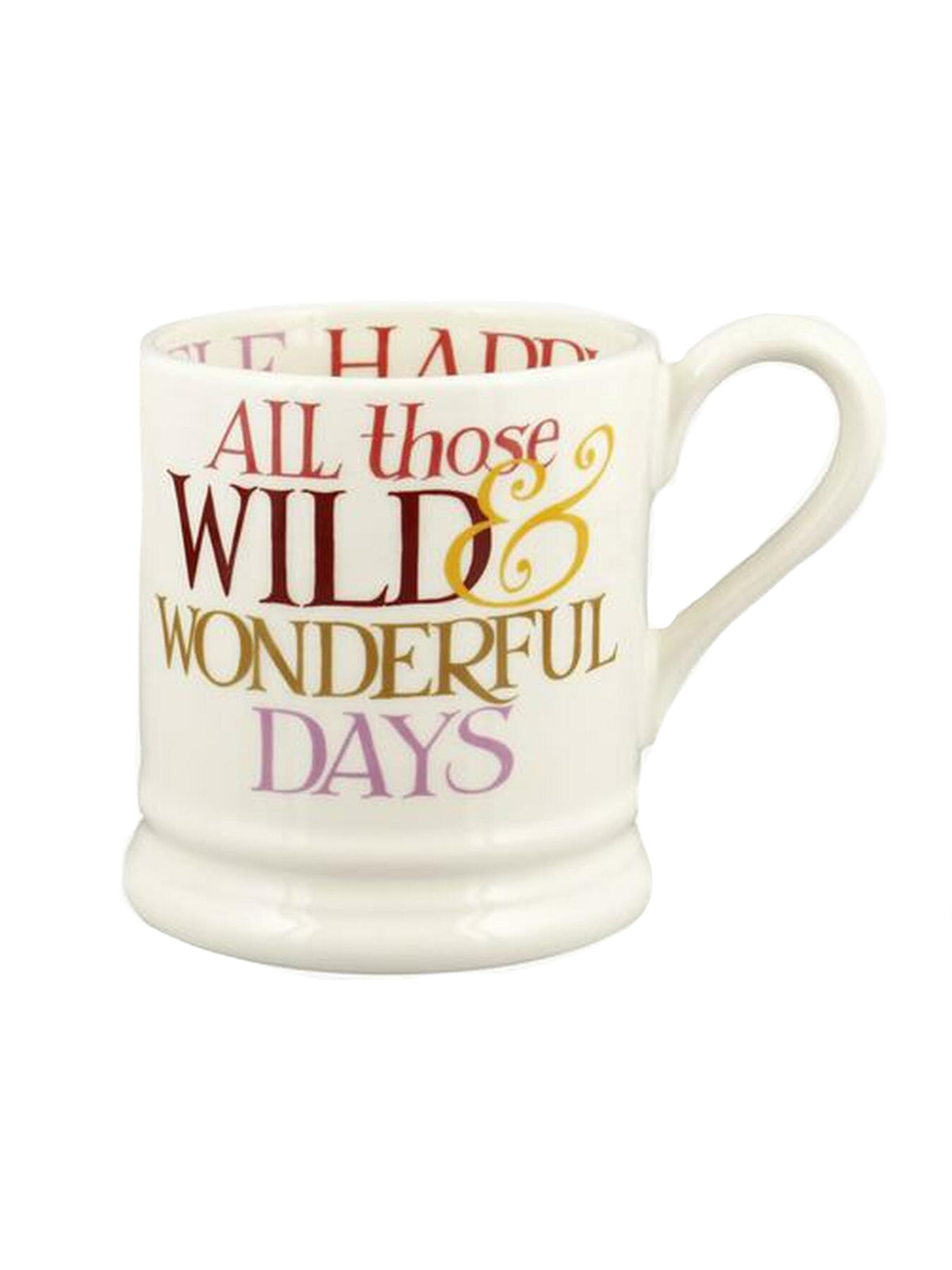 Emma Bridgewater Rainbow Toast Wild & Precious Days Half Pint Mug