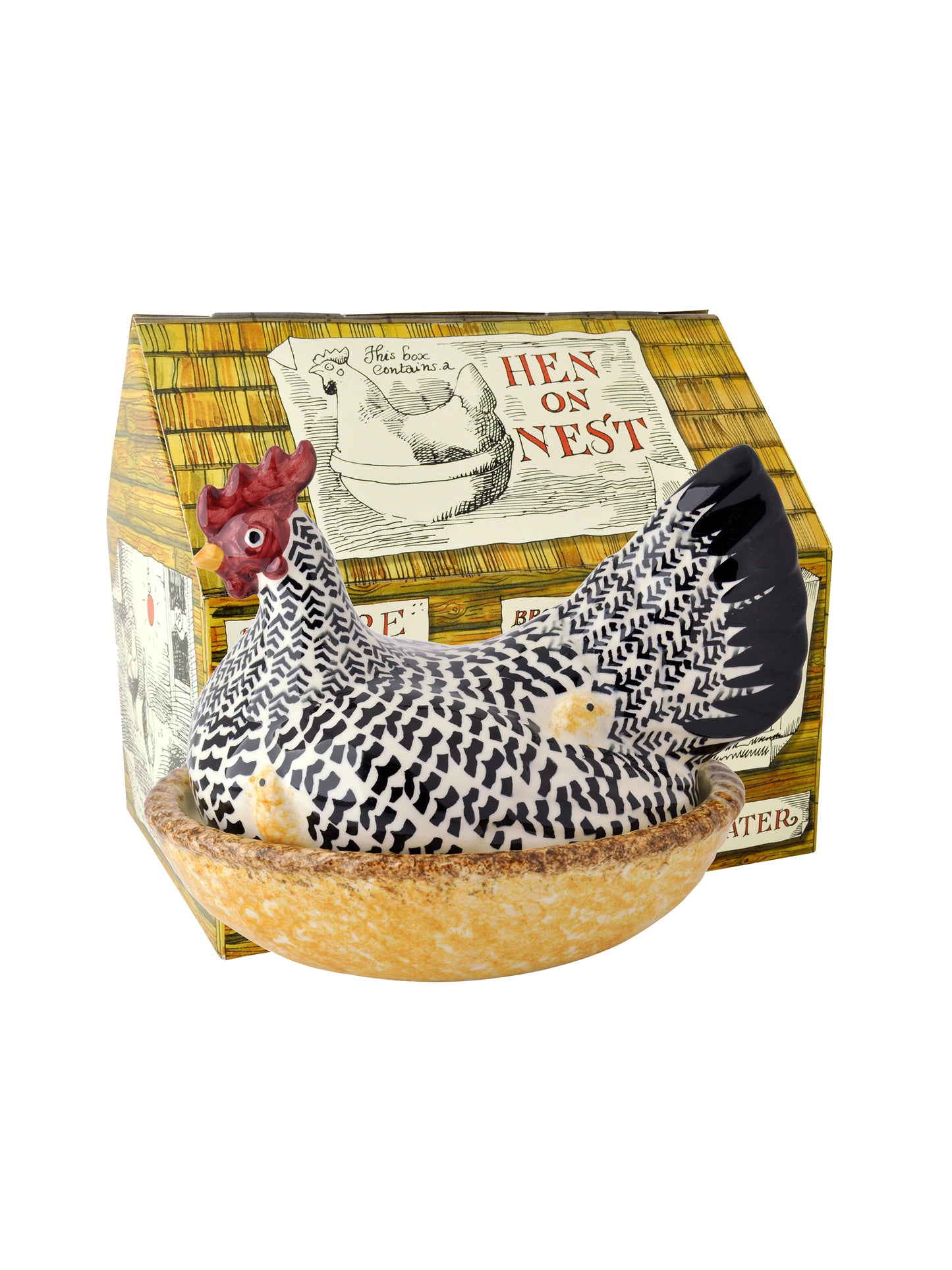 Emma Bridgewater Black Toast Silver Large Hen on Nest Weston Table