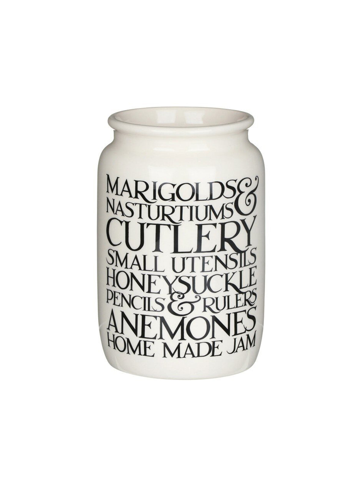 Emma Bridgewater Black Toast and Nasturtiums Large Jam Jar Weston Table