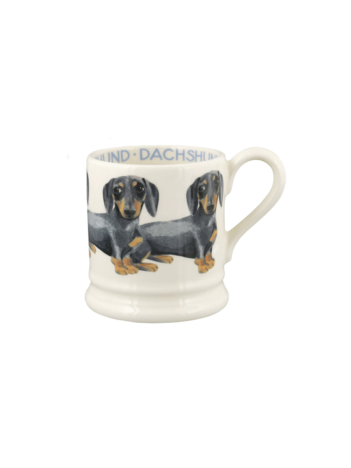 Emma Bridgewater Black & Tan Dachshund Weston Table Half Pint Mug