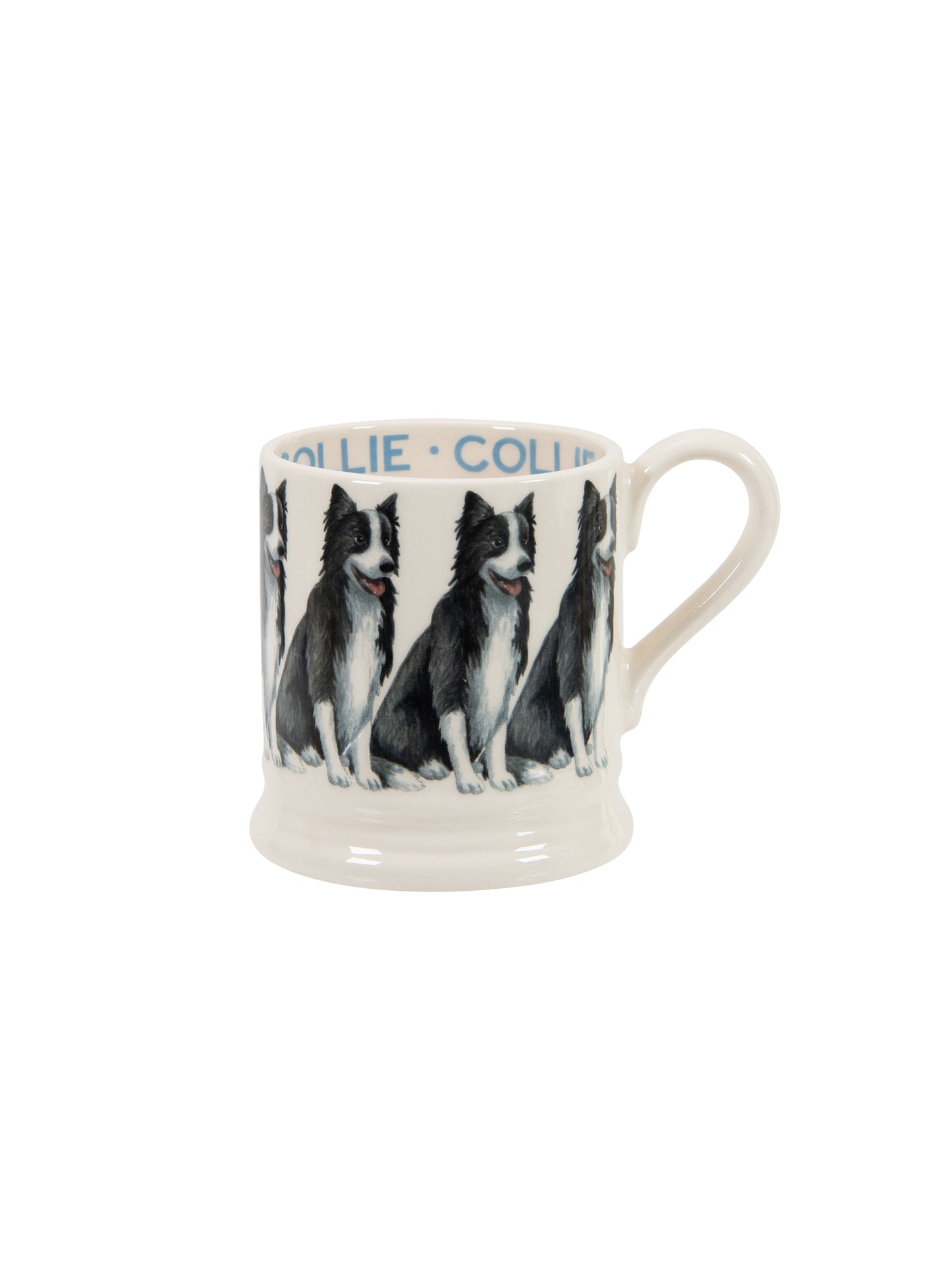 Emma Bridgewater Dog Half Pint Mug Collie Weston Table