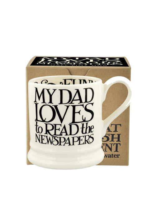 Emma Bridgewater Black Toast Boxed I Love My Dad Half Pint Mug Weston Table