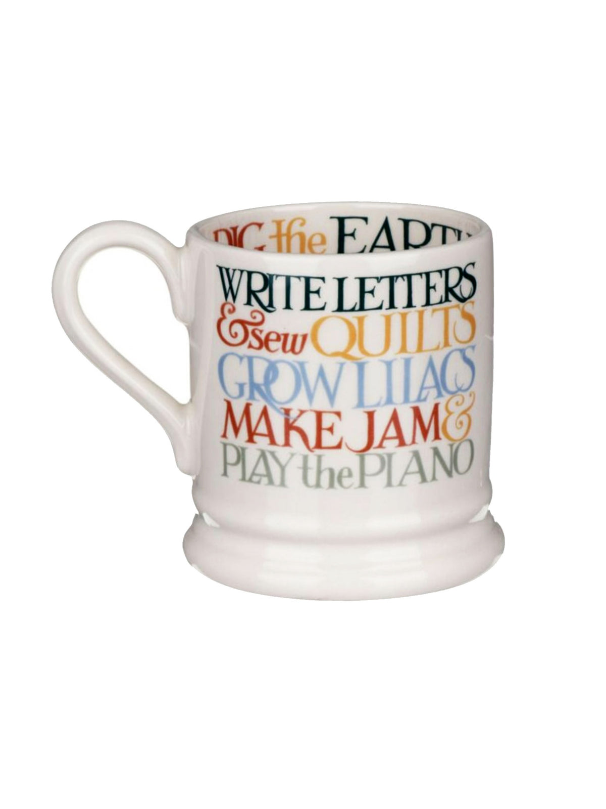 Emma Bridgewater Rainbow Toast All My Good Intentions 1/2 Pint Mug Weston Table