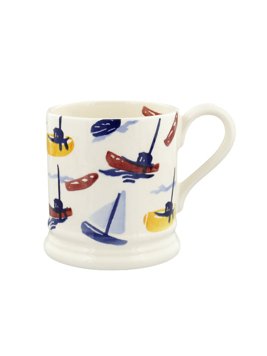 Emma Bridgewater Shoreline Scattered Boats Half Pint Mug Weston Table