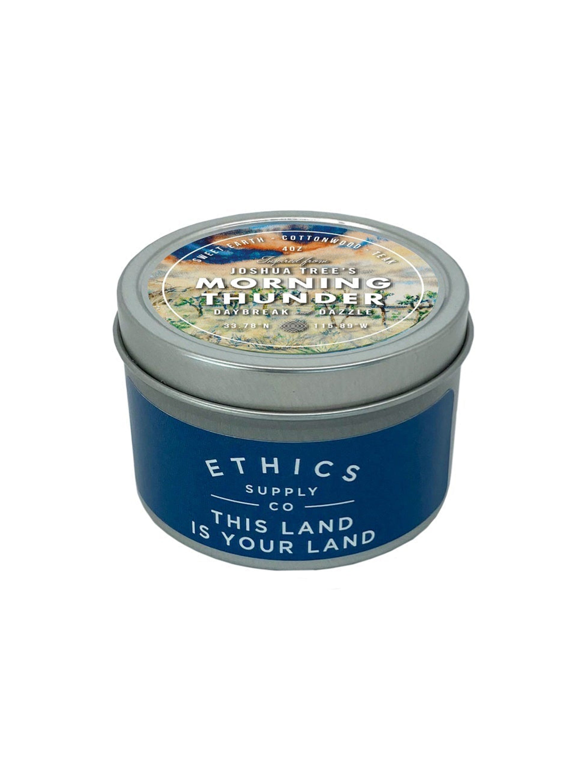 Ehtics Supply Co Parks Candle Joshua Tree's Morning Thunder Weston Table