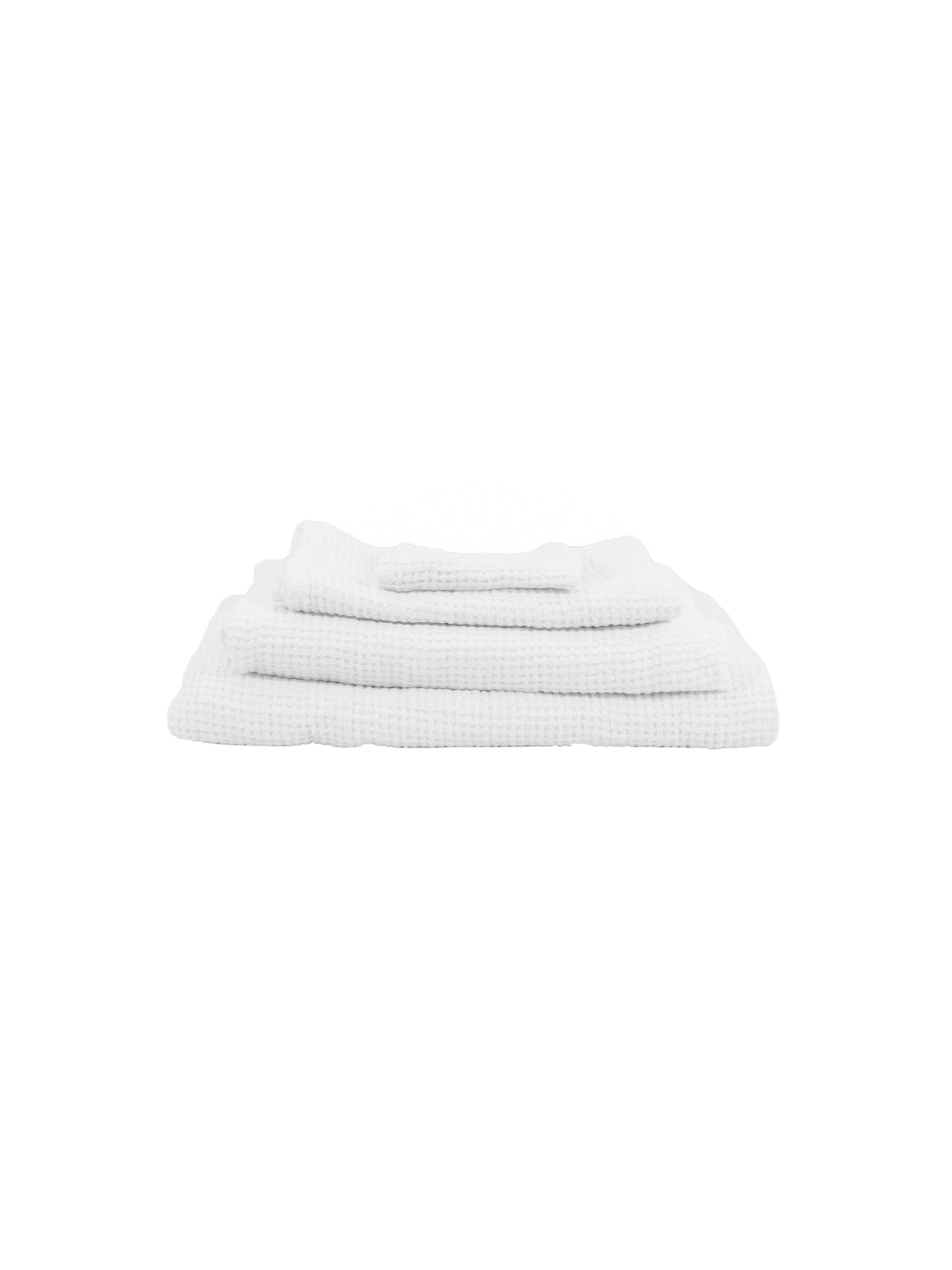 European White Luxury Waffle Weave Towel Collection Weston Table