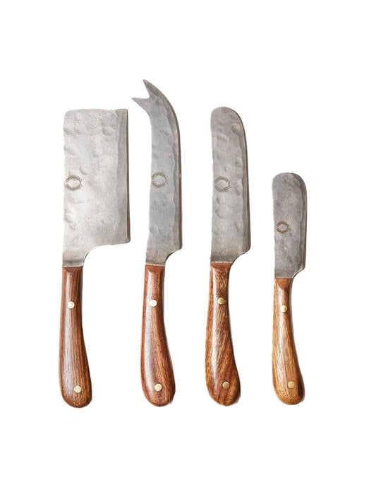 Farmhouse Pottery Artisan Forged Cheese Knives Weston Table