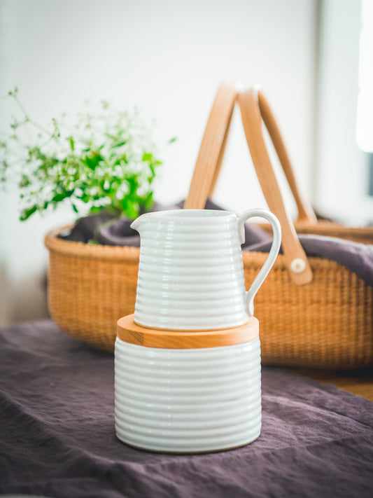 Farmhouse Pottery Hemlock Sugar and Creamer Set Weston Table