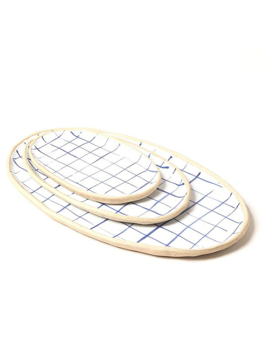 Farmhouse Pottery Painted Oval Platter Weston Table