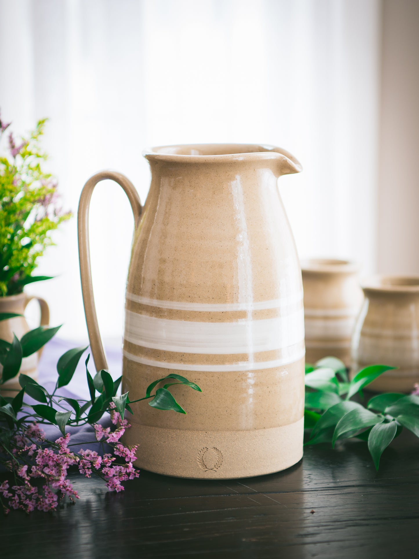 Farmhouse Pottery Yellowware Pitcher Weston Table