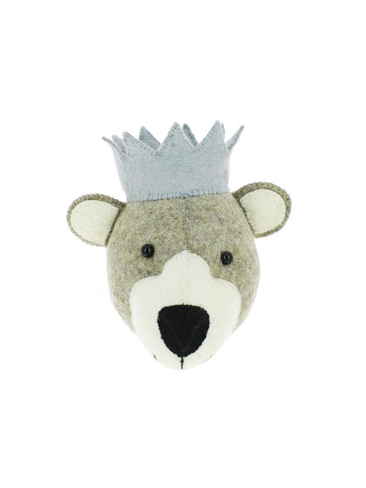 Fiona Walker England Mini Baby Bear With Blue Crown Head Weston Table