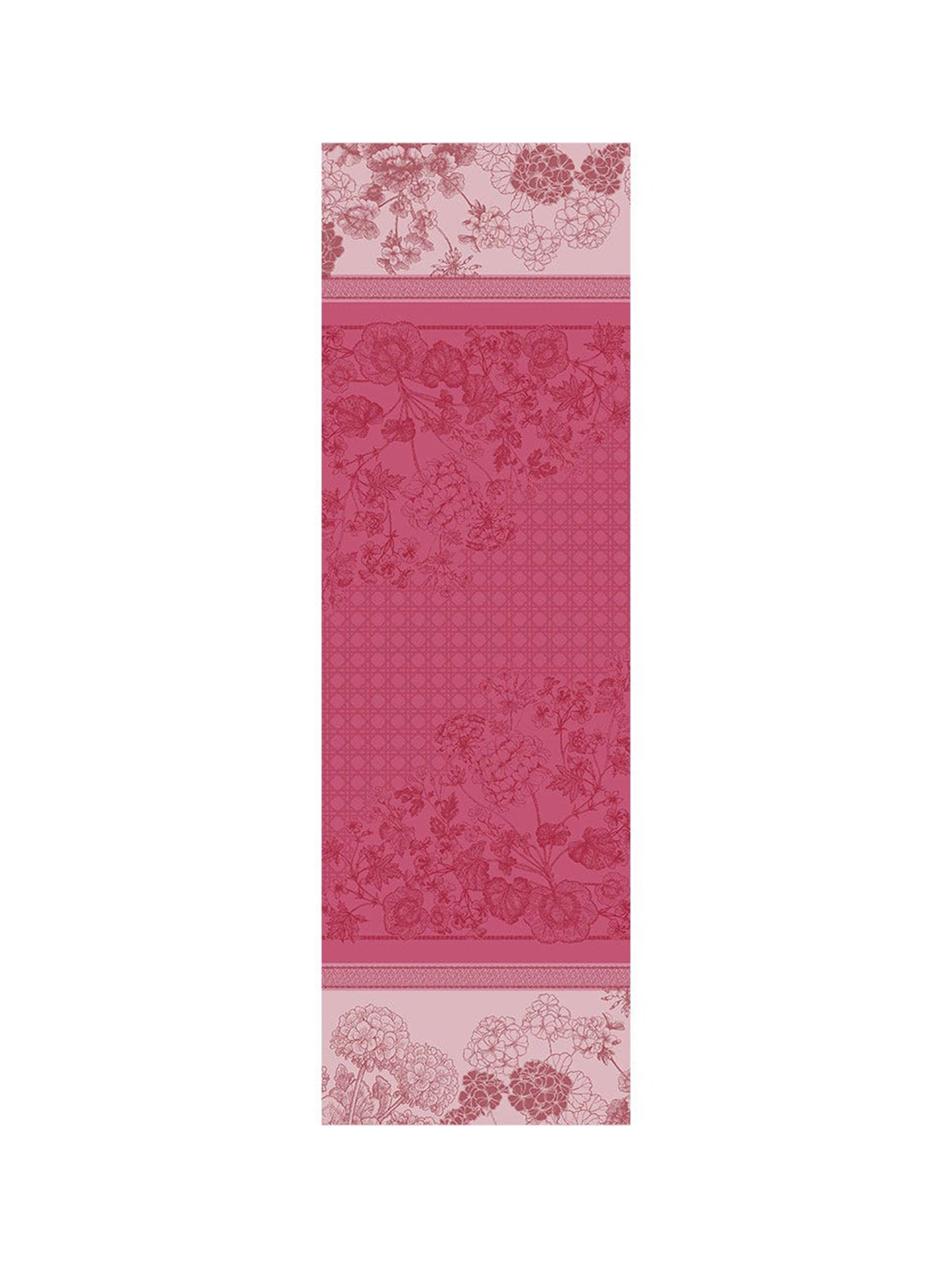 Garnier-Thiebaut Geraniums Linen Collection Table Runner Weston Table