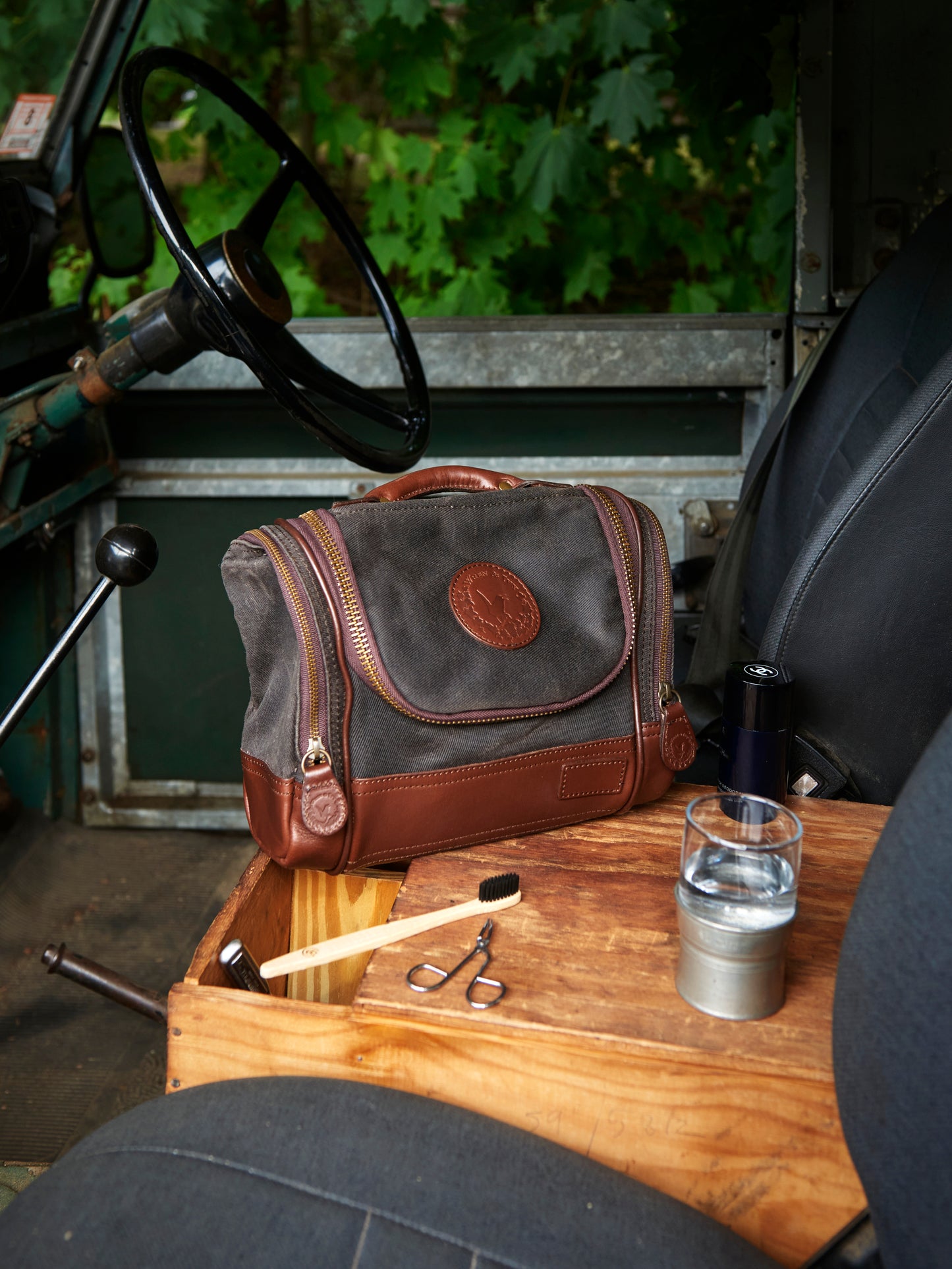 Wren & Ivy Gentleman's Grooming Kit Weston Table