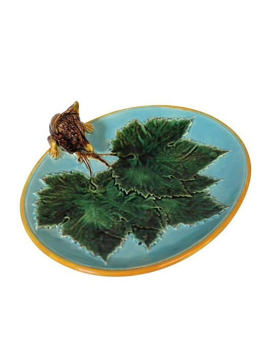 1860 George Jones Majolica Fox Dish Weston Table