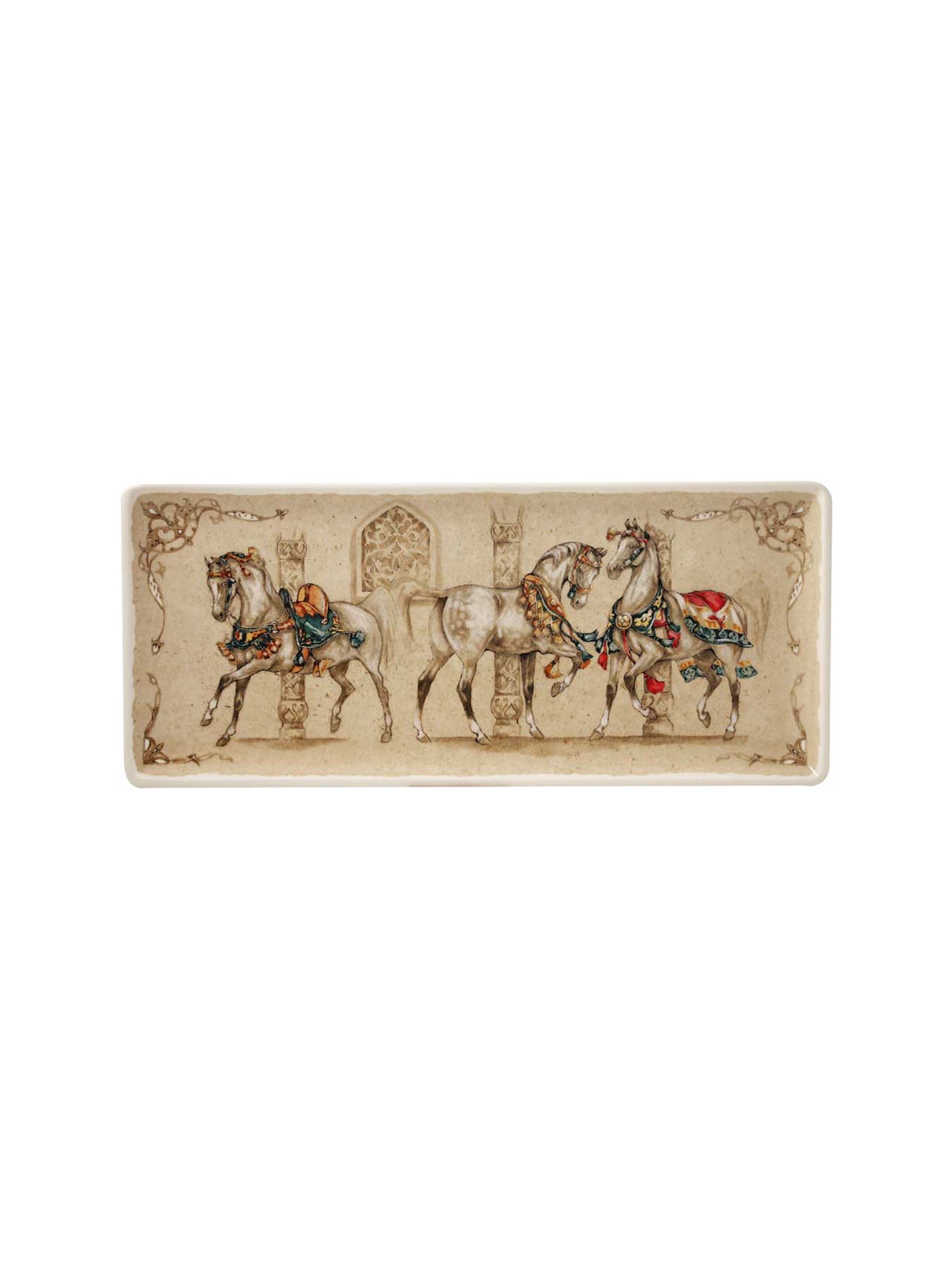 Gien Chevaux du Vent Oblong Serving Tray Weston Table