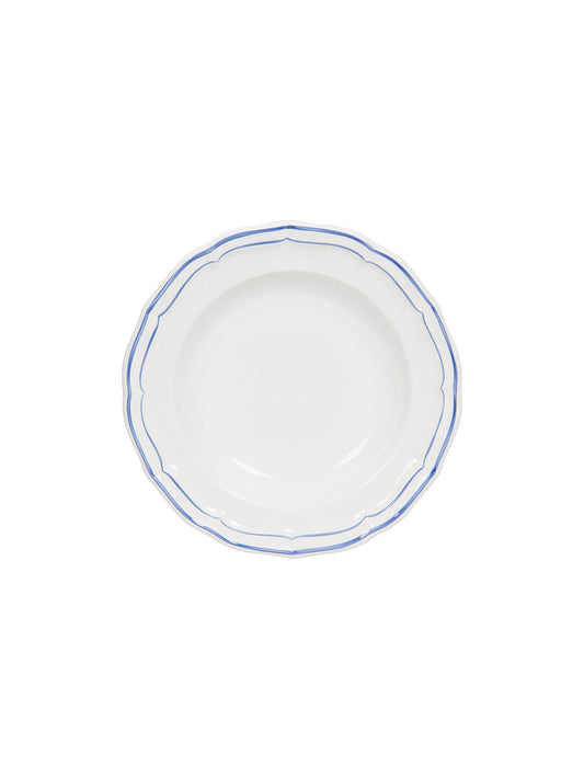 Gien Filet Bleu Soup Plate Plain Weston Table