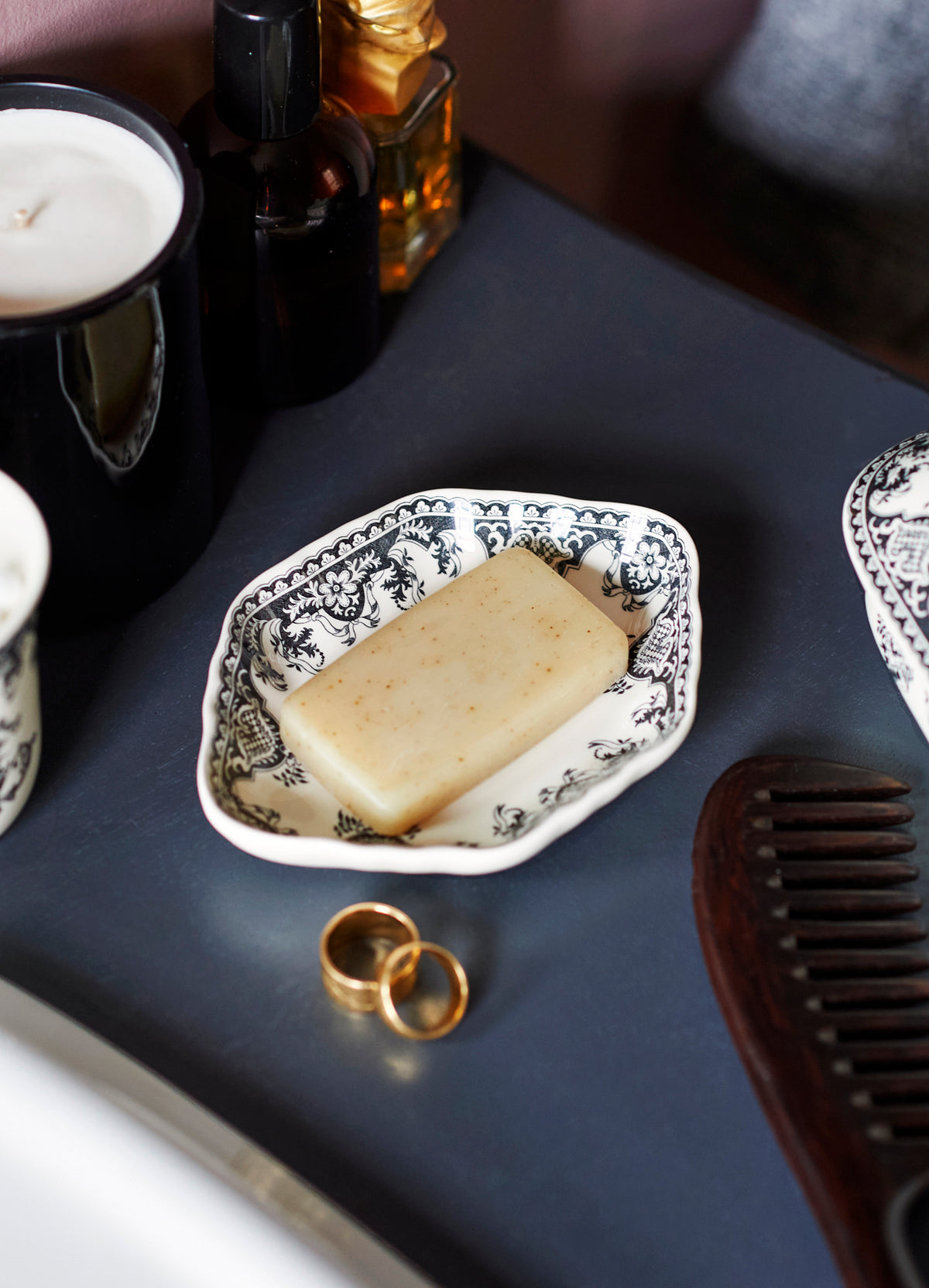 Gien Monogramme Soap Holder Weston Table