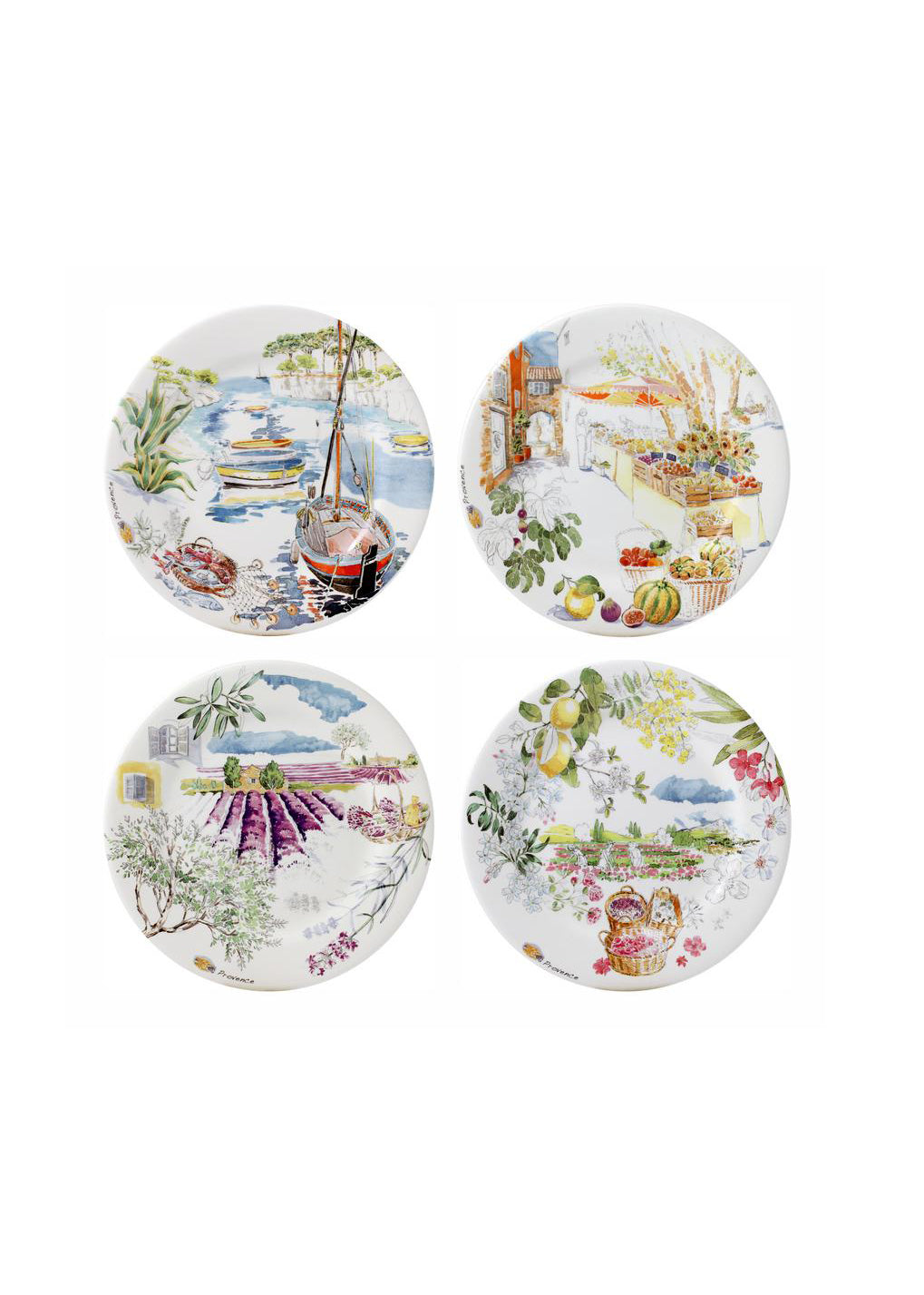 Gien Provence Dessert Plate Set Weston Table