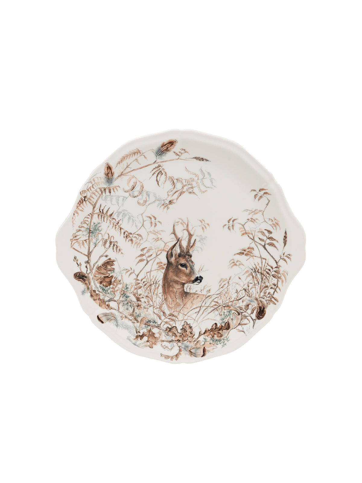 Gien Sologne Cake Platter Deer Weston Table