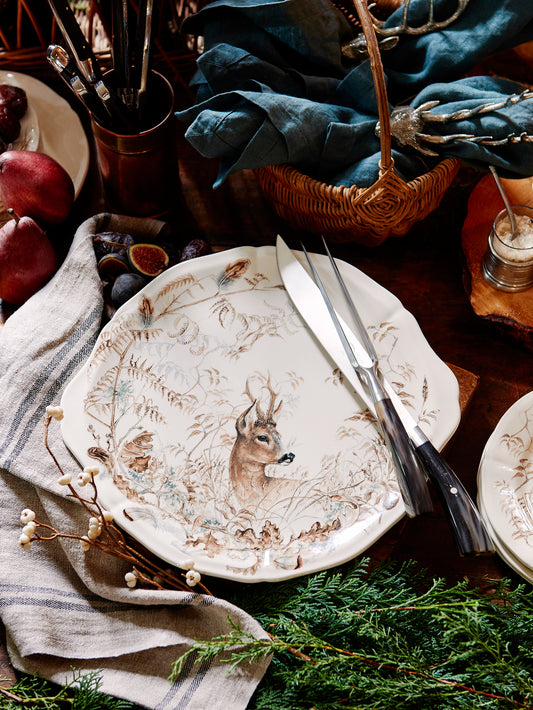 Gien Sologne Cake Platter Deer Weston Table