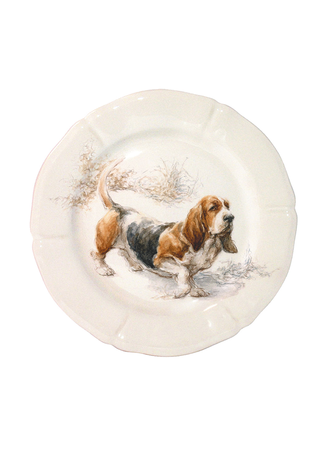 Gien Sologne Dog Salad Plates