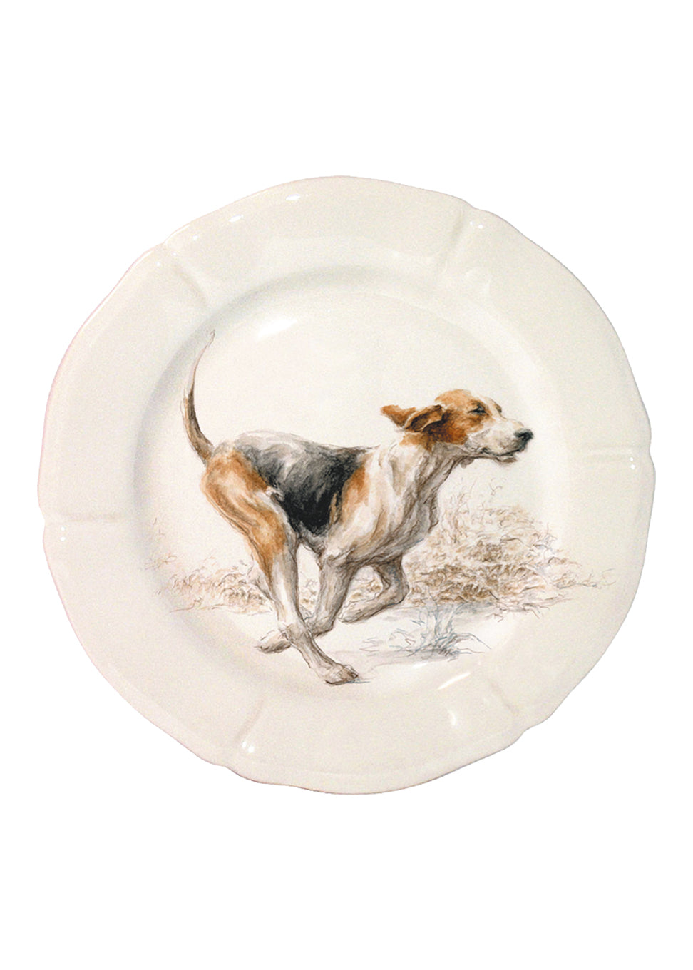 Gien Sologne Dog Salad Plates